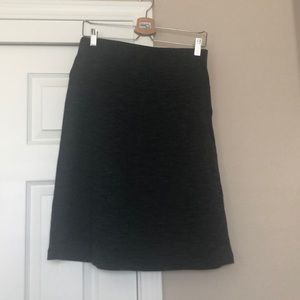 Loft Navy Blue/Jet Grey Wool Skirt